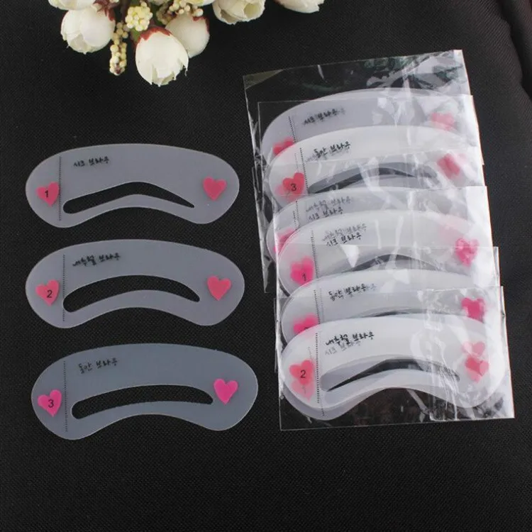 3Pcs Reusable Eyebrow Stencil Set Eye Brow DIY Drawing Guide Styling Shaping Grooming Template Card Easy Makeup Beauty Kit
3Pcs Reusable Eyebrow Stencil Set Eye Brow DIY Drawing Guide Styling Shaping Grooming Template Card Easy Makeup Beauty Kit