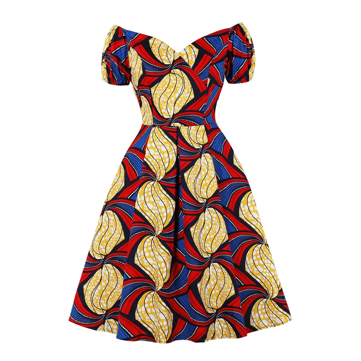 Women African Summer Dresses Print Sexy Off Shoulder Elegant Party Night Women Short Sleeve Pleated Chic Vintage Casual Dress
Women African Summer Dresses Print Sexy Off Shoulder Elegant Party Night Women Short Sleeve Pleated Chic Vintage Casual Dress