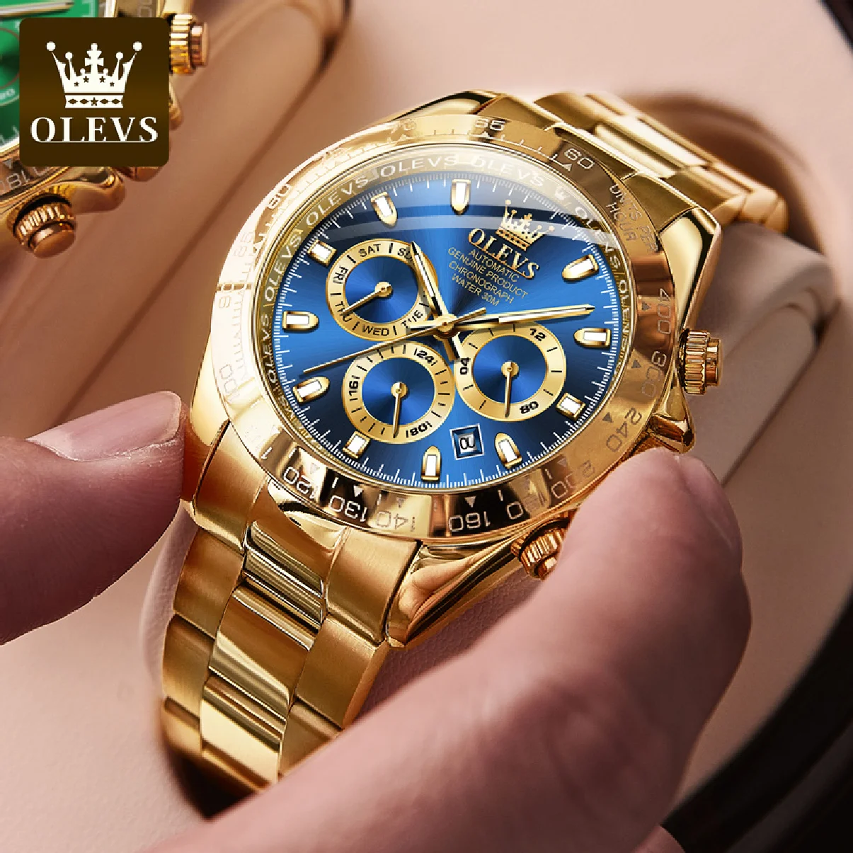 OLEVS Men's Automatic Mechanical Watch Waterproof Stainless Steel Strap Men's Mechanical Watch Fashion
OLEVS Men's Automatic Mechanical Watch Waterproof Stainless Steel Strap Men's Mechanical Watch Fashion
