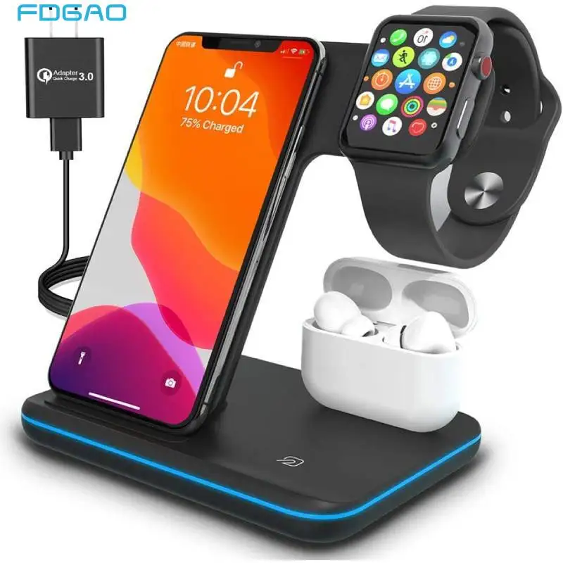 Беспроводное зарядное устройство 3 в 1, 15 Вт, подставка для iPhone 14 13 12 11 XS XR 8, док-станция для быстрой зарядки для Apple Watch 8 7 6 5 Airpods Pro
Беспроводное зарядное устройство 3 в 1, 15 Вт, подставка для iPhone 14 13 12 11 XS XR 8, док-станция для быстрой зарядки для Apple Watch 8 7 6 5 Airpods Pro