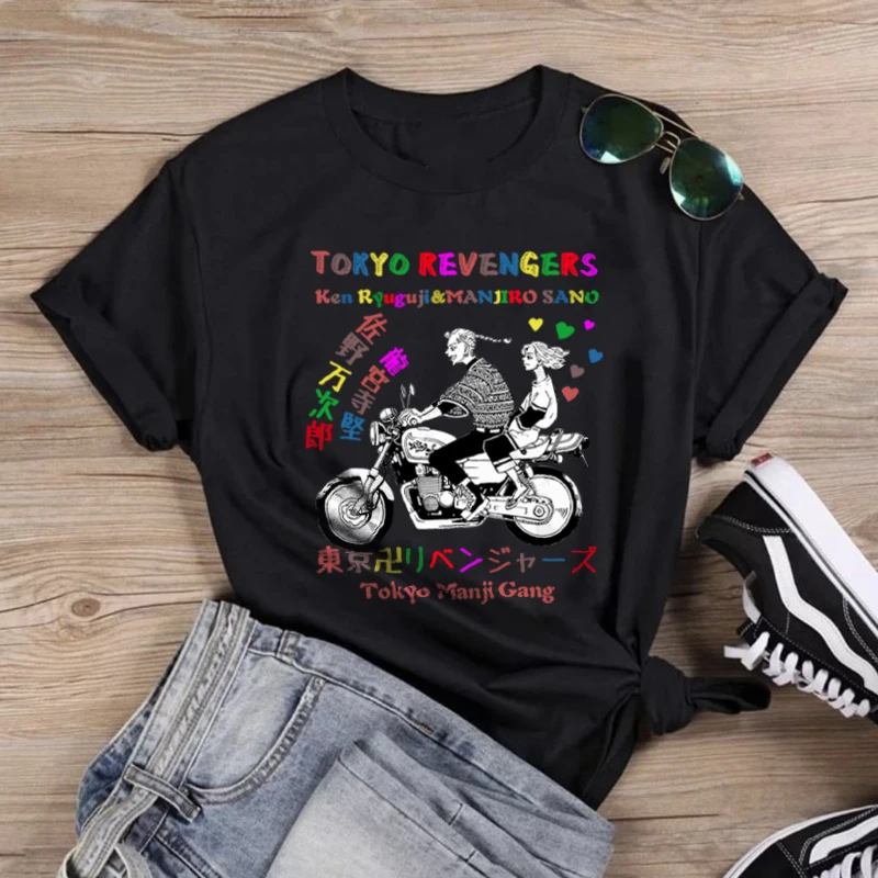 Funny T Shirt Woman Cool Anime Tokyo Revengers Manjiro Sano Ken Ryuguji Tshirt Short Sleeved Pure Cotton T-Shirt Streetwear Tops
Funny T Shirt Woman Cool Anime Tokyo Revengers Manjiro Sano Ken Ryuguji Tshirt Short Sleeved Pure Cotton T-Shirt Streetwear Tops