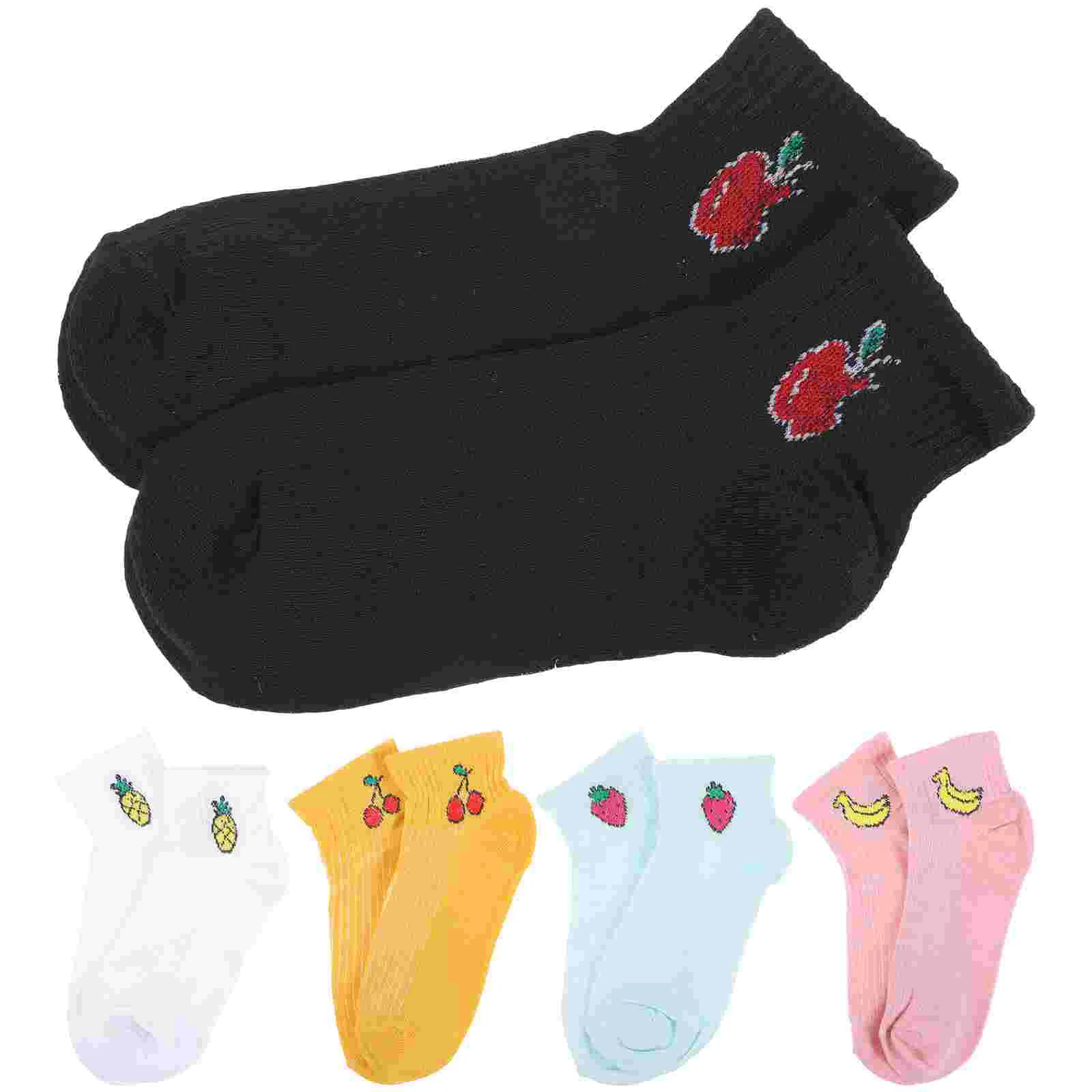5 Pairs Socks Cotton Ankle Socks Fruit Printed Socks for Assorted Color Women's Strawberry
5 Pairs Socks Cotton Ankle Socks Fruit Printed Socks for Assorted Color Women's Strawberry
