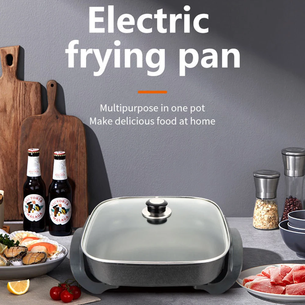 Household Multifunctional Electric Hot Pot Cooking And Stir-Frying Integrated Pot Square Pot Large-Capacity Barbecue Pot
Household Multifunctional Electric Hot Pot Cooking And Stir-Frying Integrated Pot Square Pot Large-Capacity Barbecue Pot
