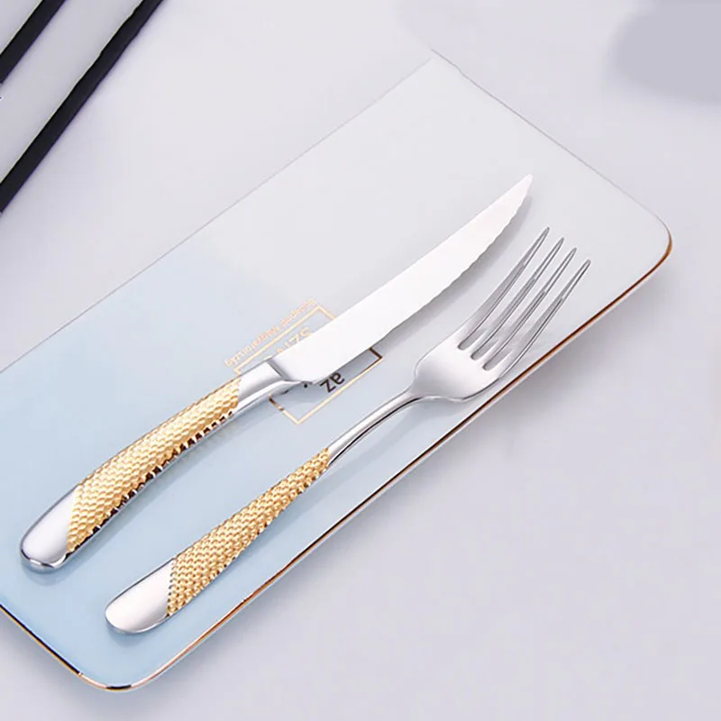 Portable Cutlery Stainless Steel Western Tableware Creative Thickened Steak Knife Fork Spoon Utensils for Kitchen Dinner Fork
Portable Cutlery Stainless Steel Western Tableware Creative Thickened Steak Knife Fork Spoon Utensils for Kitchen Dinner Fork