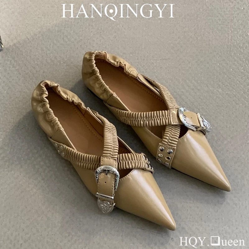 Footwear Slip On Women New In Shoes For Fashion Outdoor Pointed Toe Female Shallow Ladies Ballet Flats Shoes 
Footwear Slip On Women New In Shoes For Fashion Outdoor Pointed Toe Female Shallow Ladies Ballet Flats Shoes