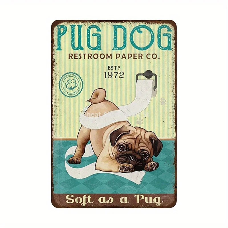 Metal Tin Sign Wall Decor Wall Art Decor Pug Dog Metal Sign, For Kitchen Cafe Bar Restaurant Supermarket Shop Best Gifts Idea
Metal Tin Sign Wall Decor Wall Art Decor Pug Dog Metal Sign, For Kitchen Cafe Bar Restaurant Supermarket Shop Best Gifts Idea