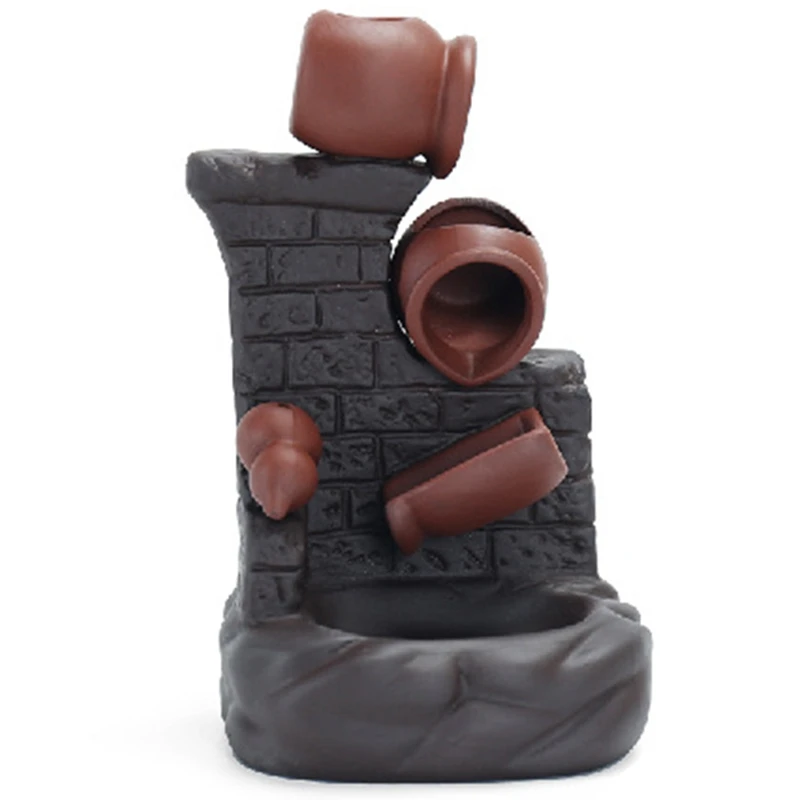 Ceramic Backflow Incense Burner Home Decor Aromatherapy Censer Creative Moon Mountain and Flowing Water
Ceramic Backflow Incense Burner Home Decor Aromatherapy Censer Creative Moon Mountain and Flowing Water