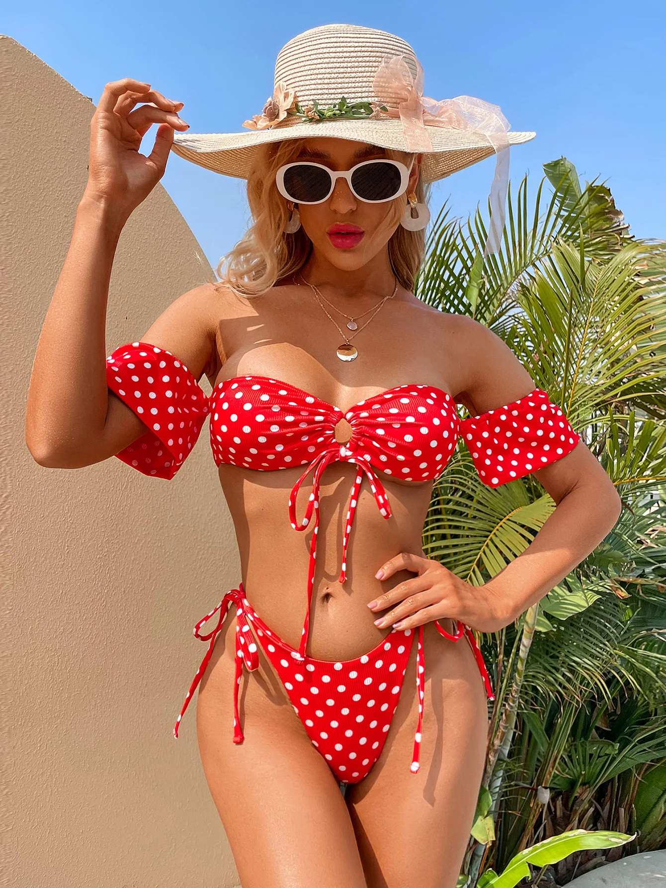 Sexy Bikini Push Up Women Swimsuit 2022 Ladies One-shoulder Split Red Retro Polka Dot Bikini Summer Female Beach Bathing Suit
Sexy Bikini Push Up Women Swimsuit 2022 Ladies One-shoulder Split Red Retro Polka Dot Bikini Summer Female Beach Bathing Suit
