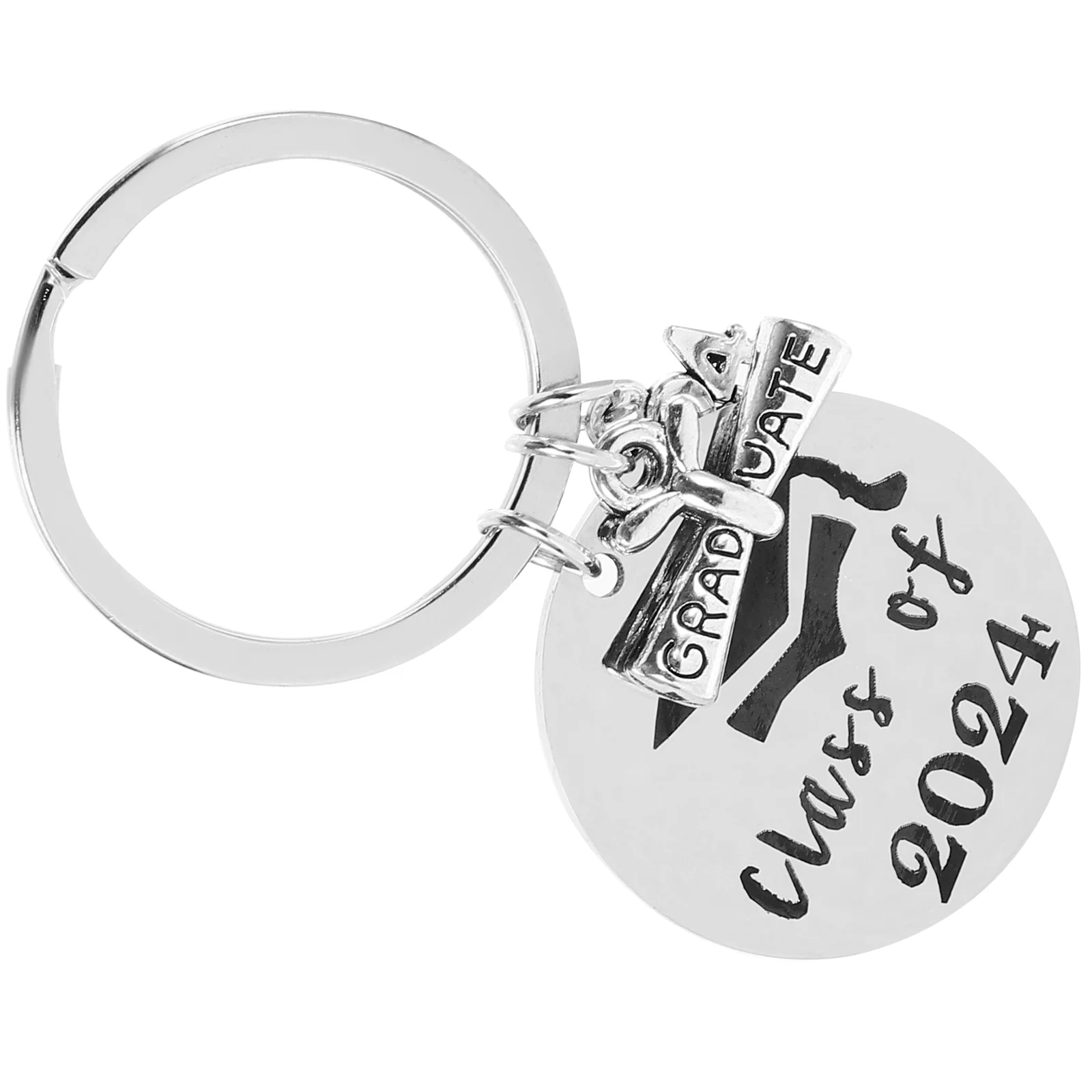 

Graduation Season Keychain The Gift Themed Holder Fine Hanging Decor Bag Pendant Stainless Steel 2024