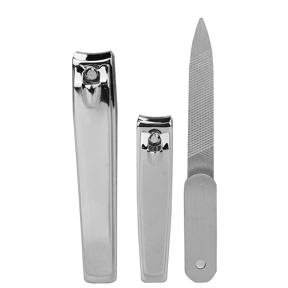 3Pcs Stainless Steel Nail Clipper Cutter Nail File Set Toenail Trimmer Manicure Pedicure Tool
3Pcs Stainless Steel Nail Clipper Cutter Nail File Set Toenail Trimmer Manicure Pedicure Tool