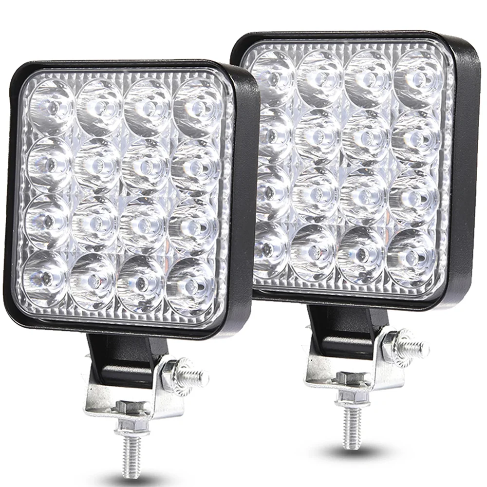 12V-24V Waterproof Led Work Light Bar Square Spotlight 48W Work Light Headlight For Truck Off Road Night Driving Light For SUV
12V-24V Waterproof Led Work Light Bar Square Spotlight 48W Work Light Headlight For Truck Off Road Night Driving Light For SUV