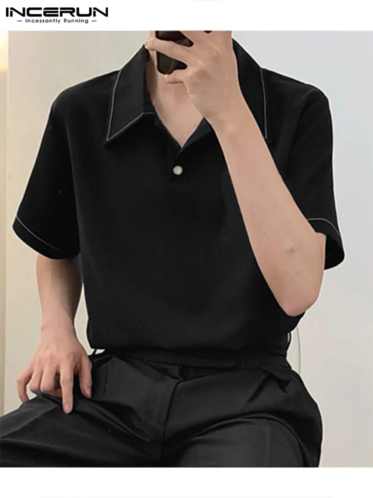 Handsome Well Fitting New Men's Short Sleeve Solid Comfortable Shirts Casual Male Turndown Collar Blouse S-3XL INCERUN Tops 2022
Handsome Well Fitting New Men's Short Sleeve Solid Comfortable Shirts Casual Male Turndown Collar Blouse S-3XL INCERUN Tops 2022