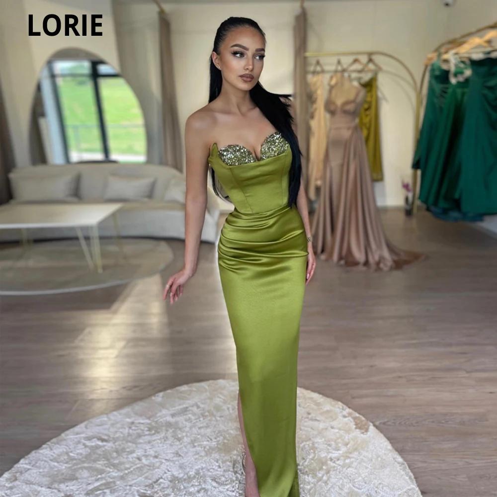 

LORIE Sparkly Crystals Evening Dresses Formal Party Dresses Sweetheart Long Mermaid Evening Gowns Vestidos De Noche Prom Gowns