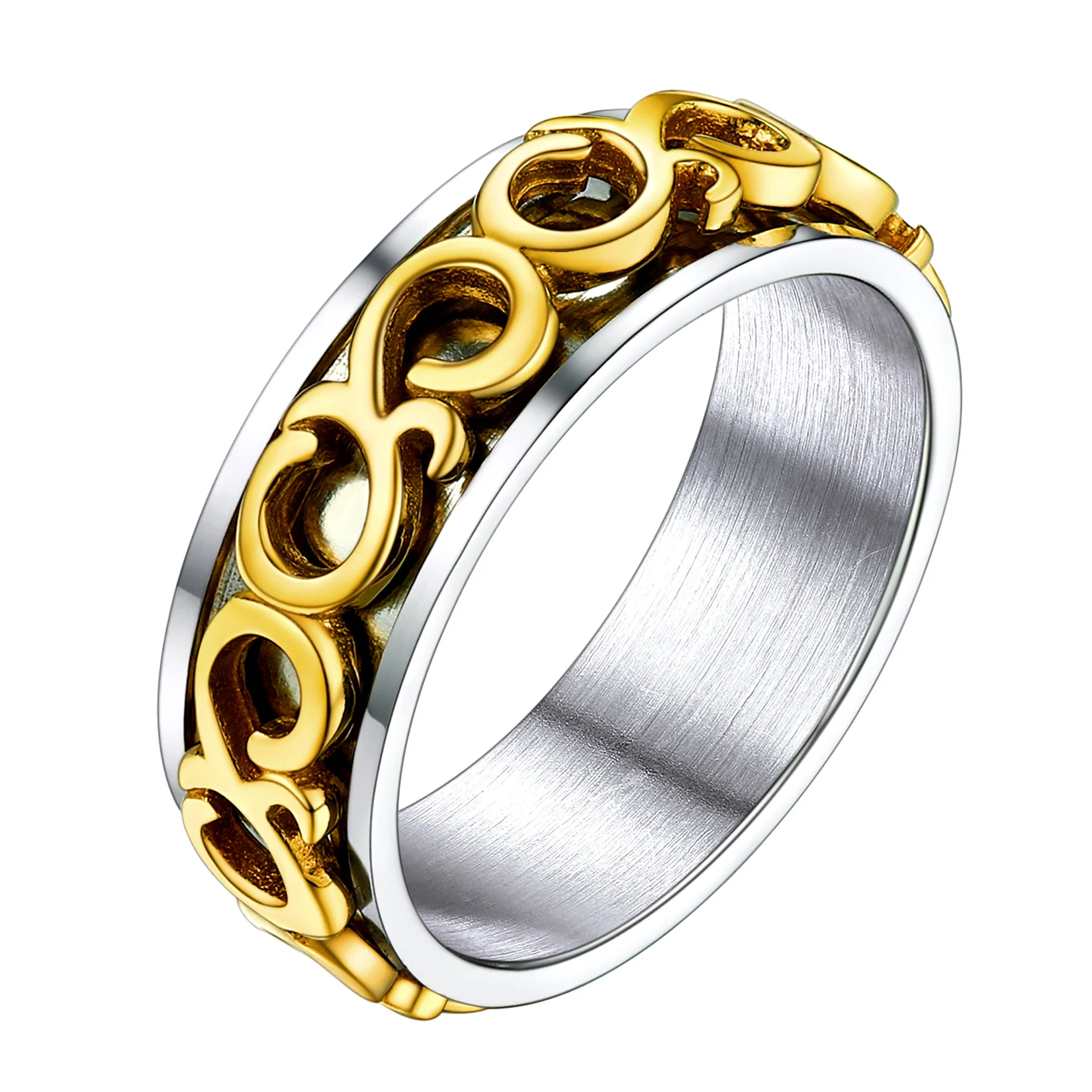 U7 Stainless Steel Brass Celtic Knot Ring for Man Woman Two Tunes Color Mix&match Spanning Anxiety Stress Release Unisex Rings
U7 Stainless Steel Brass Celtic Knot Ring for Man Woman Two Tunes Color Mix&match Spanning Anxiety Stress Release Unisex Rings