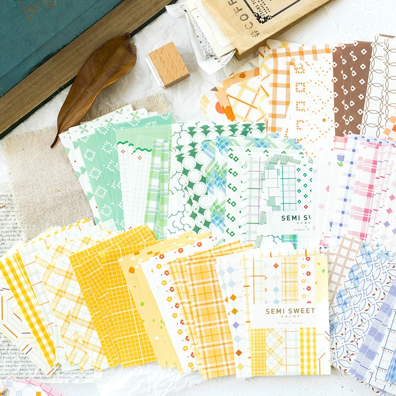50Pcs/Set Material Paper Half Sugar Decorative Seal for Diary Planner Journal Scrapbook School Supplies Korean Stationery
50Pcs/Set Material Paper Half Sugar Decorative Seal for Diary Planner Journal Scrapbook School Supplies Korean Stationery