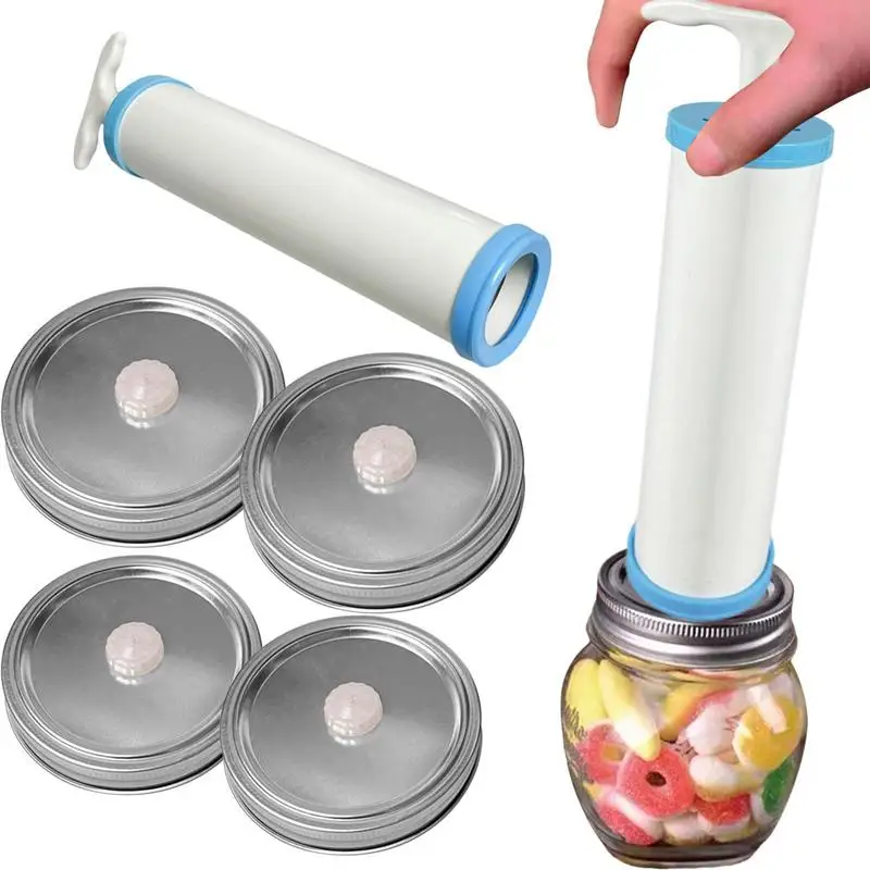 Пищевой вакуумный упаковщик Mason Jar, ручной аппарат для герметизации банок, крышек, консервных банок, аксессуары для вакуумной запечатывания
Пищевой вакуумный упаковщик Mason Jar, ручной аппарат для герметизации банок, крышек, консервных банок, аксессуары для вакуумной запечатывания