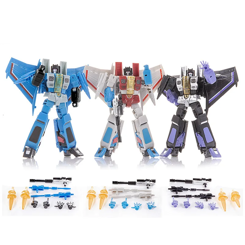 Transformation G1 FG01-03 Starscream Skywarp Thundercracker Set F15 Jinbao DF-06 Plane Model Mini Pocket Warrior Action Figure
Transformation G1 FG01-03 Starscream Skywarp Thundercracker Set F15 Jinbao DF-06 Plane Model Mini Pocket Warrior Action Figure
