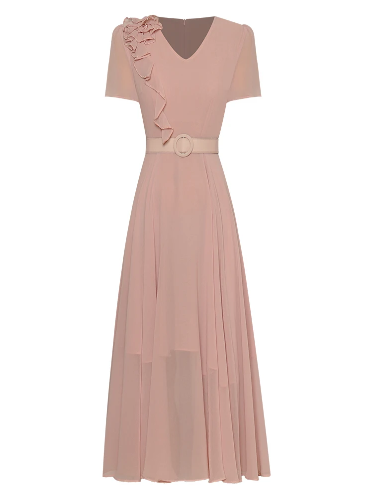 New Summer High Quality Women'S Fashion Workplace Belt Elegant Office Chic Sexy Party Girls Casual Runway Pink Green Midi Dress
New Summer High Quality Women'S Fashion Workplace Belt Elegant Office Chic Sexy Party Girls Casual Runway Pink Green Midi Dress