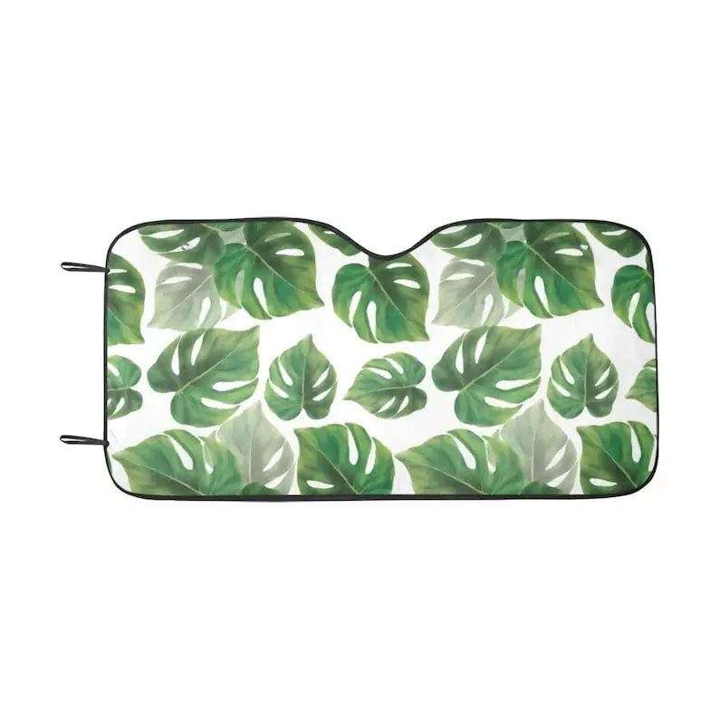 Tropical Leaves Windshield Sun Shade, Green Summer Car Accessories Auto Protector Window Visor Screen Cover Decor 55" x 29.53"
Tropical Leaves Windshield Sun Shade, Green Summer Car Accessories Auto Protector Window Visor Screen Cover Decor 55" x 29.53"