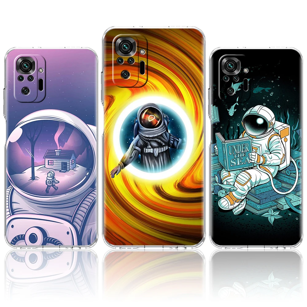 Cute Astronaut Transparent Phone Case Cover for Redmi Note 11 11T 10S 8A 9A 9C 7 8 9 10 K40 4G Plus Pro 4G Soft Shell Fundas TPU
Cute Astronaut Transparent Phone Case Cover for Redmi Note 11 11T 10S 8A 9A 9C 7 8 9 10 K40 4G Plus Pro 4G Soft Shell Fundas TPU