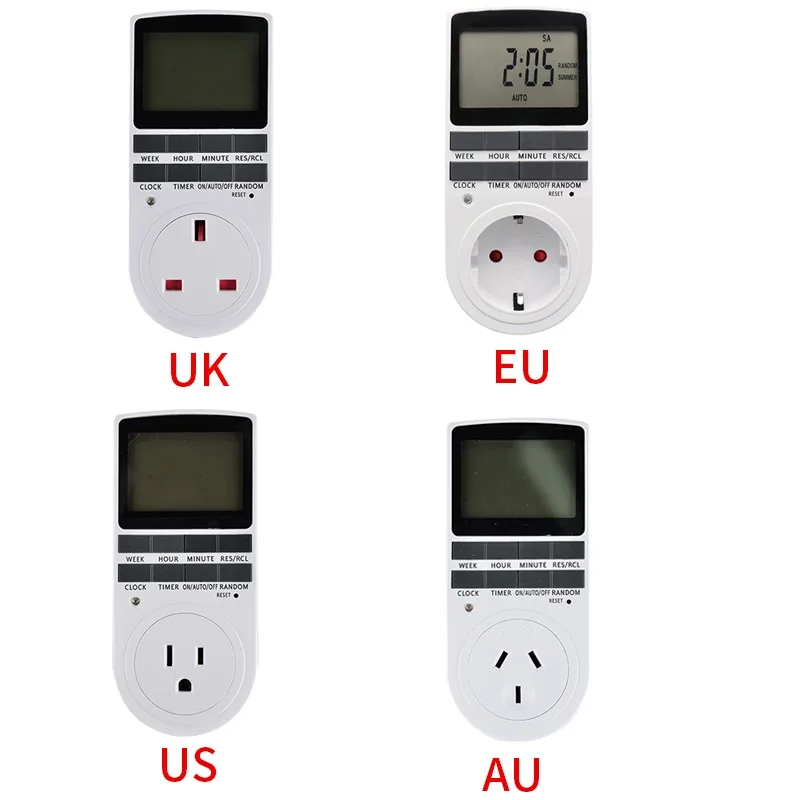 Bearware Digital Timer Switch Timer Socket Timer Weekly Time 3680W Alarm Clock US EU Uk AU Plug Watches Kitchen Tools And Gadge
Bearware Digital Timer Switch Timer Socket Timer Weekly Time 3680W Alarm Clock US EU Uk AU Plug Watches Kitchen Tools And Gadge