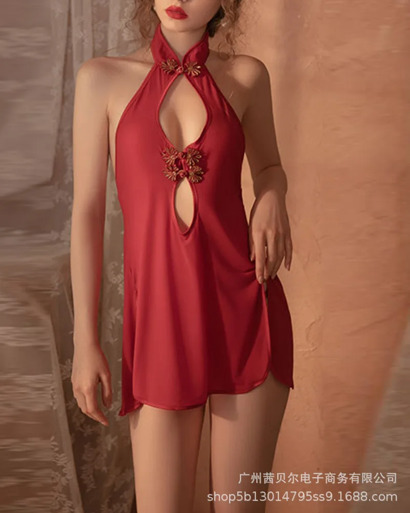 Split Lace Up Backless Sexy Lingerie Women 2022 Cutout Cheongsam Uniform Temptation Lingerie Sexy Suit Lenceria Sensual Mujer
Split Lace Up Backless Sexy Lingerie Women 2022 Cutout Cheongsam Uniform Temptation Lingerie Sexy Suit Lenceria Sensual Mujer