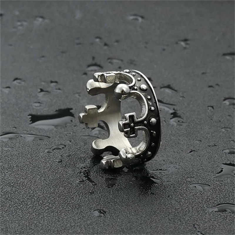 Vintage Style Cross Crown Stainless Steel Men's Ring Hip Hop Street Punk Motorcycle Jewelry Lover Gift
Vintage Style Cross Crown Stainless Steel Men's Ring Hip Hop Street Punk Motorcycle Jewelry Lover Gift