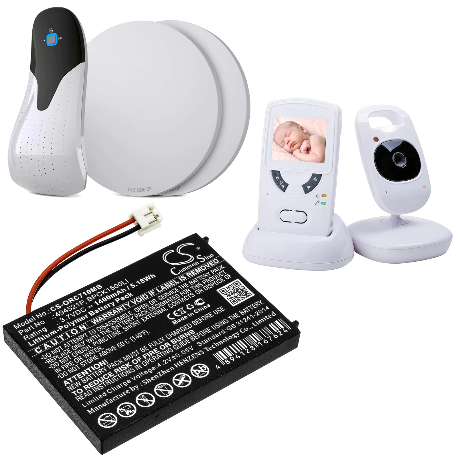 CS 1400mAh Battery For Watch & Care V132 Watch & Care V150 Oricom Secure SC710 Secure SC705 SC701 SC705
CS 1400mAh Battery For Watch & Care V132 Watch & Care V150 Oricom Secure SC710 Secure SC705 SC701 SC705