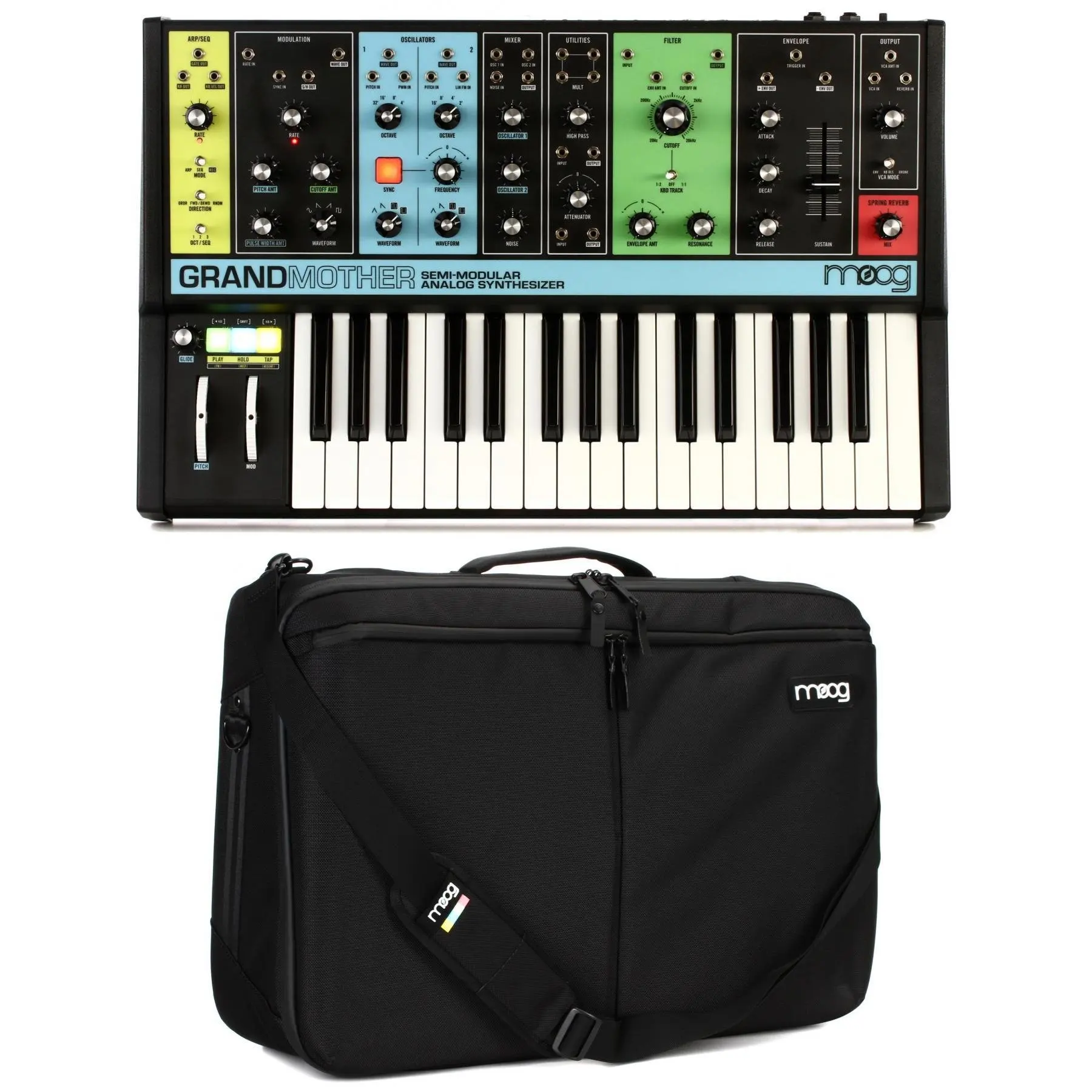 SUMMER SALES DISCOUNT ON New & Unused Moog Grandmother Semi-Modular Analog Keyboard
SUMMER SALES DISCOUNT ON New & Unused Moog Grandmother Semi-Modular Analog Keyboard