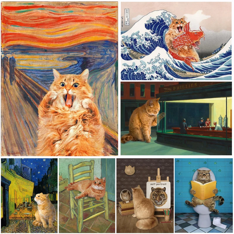The Scream Cat Famous Painting Funny Cute Animals Portrait Modern Posters Prints Wall Art Picture Art For Living Home Room Decor
The Scream Cat Famous Painting Funny Cute Animals Portrait Modern Posters Prints Wall Art Picture Art For Living Home Room Decor
