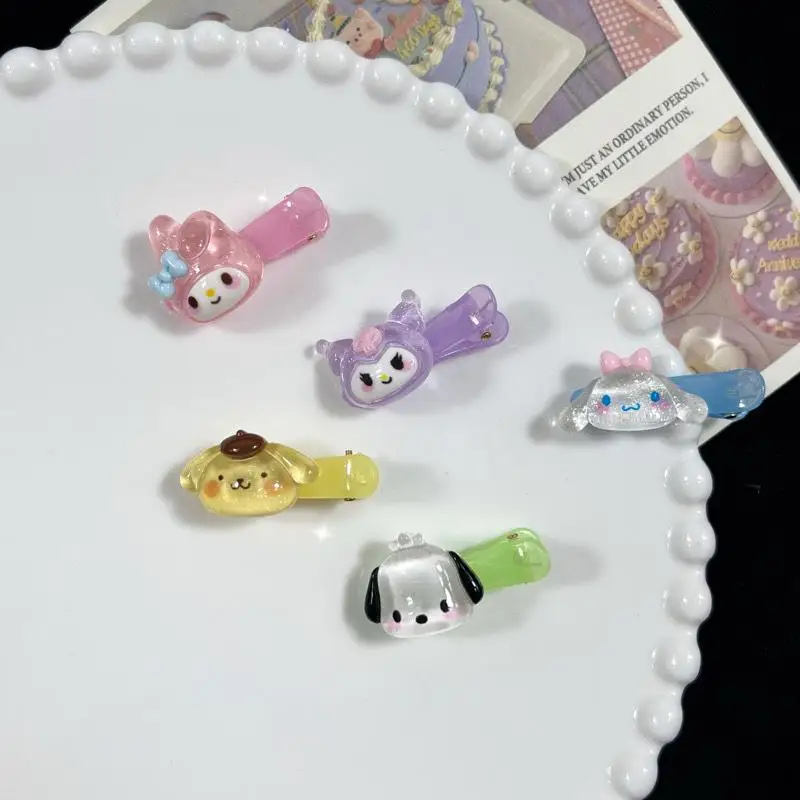 Kawaii Sanrio Kuromi My Melody Cinnamoroll Pompom Purin Anime Cartoon Image Fine Glitter Transparent Jelly Hair Clip Headdress
Kawaii Sanrio Kuromi My Melody Cinnamoroll Pompom Purin Anime Cartoon Image Fine Glitter Transparent Jelly Hair Clip Headdress