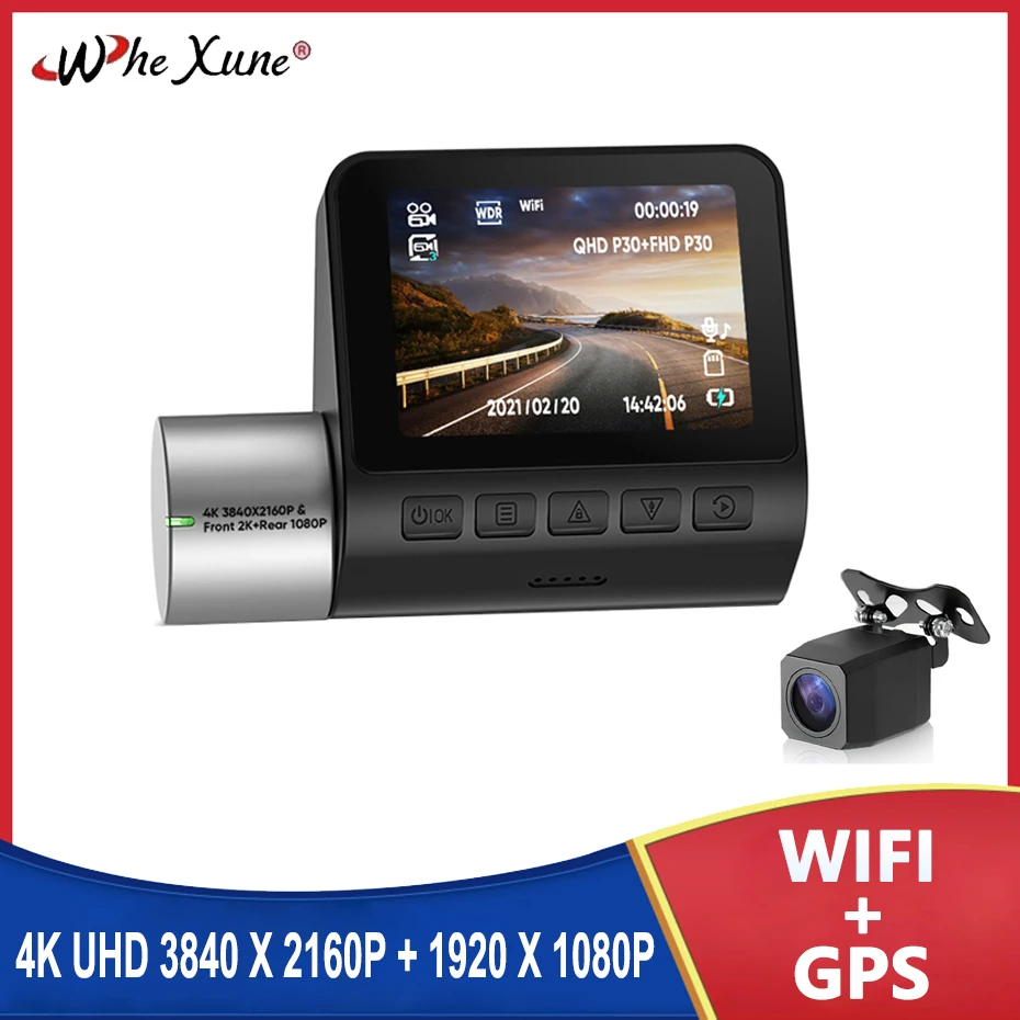 Novatek 96670 Sony IMX 415 WiFi видеорегистратор 2,0 дюйма с двойным объективом Автомобильный видеорегистратор Камера 4K UHD GPS ночное видение видеорегистратор 
Novatek 96670 Sony IMX 415 WiFi видеорегистратор 2,0 дюйма с двойным объективом Автомобильный видеорегистратор Камера 4K UHD GPS ночное видение видеорегистратор
