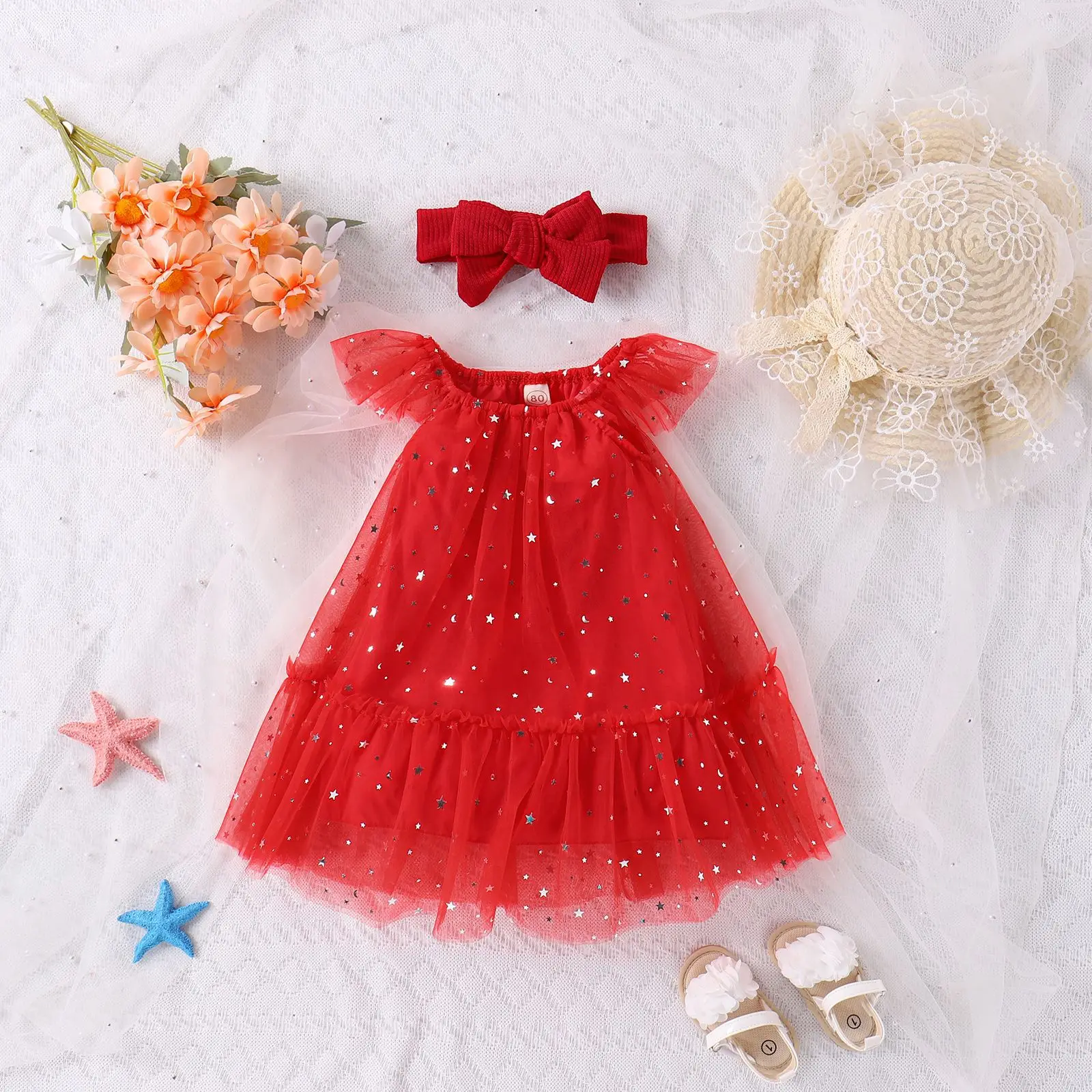 Girls Elegant Mesh Dress New Year Birthday Banquet Red Stage Performance Star Sequential for Baby Kids Princess Dresses Clothing
Girls Elegant Mesh Dress New Year Birthday Banquet Red Stage Performance Star Sequential for Baby Kids Princess Dresses Clothing