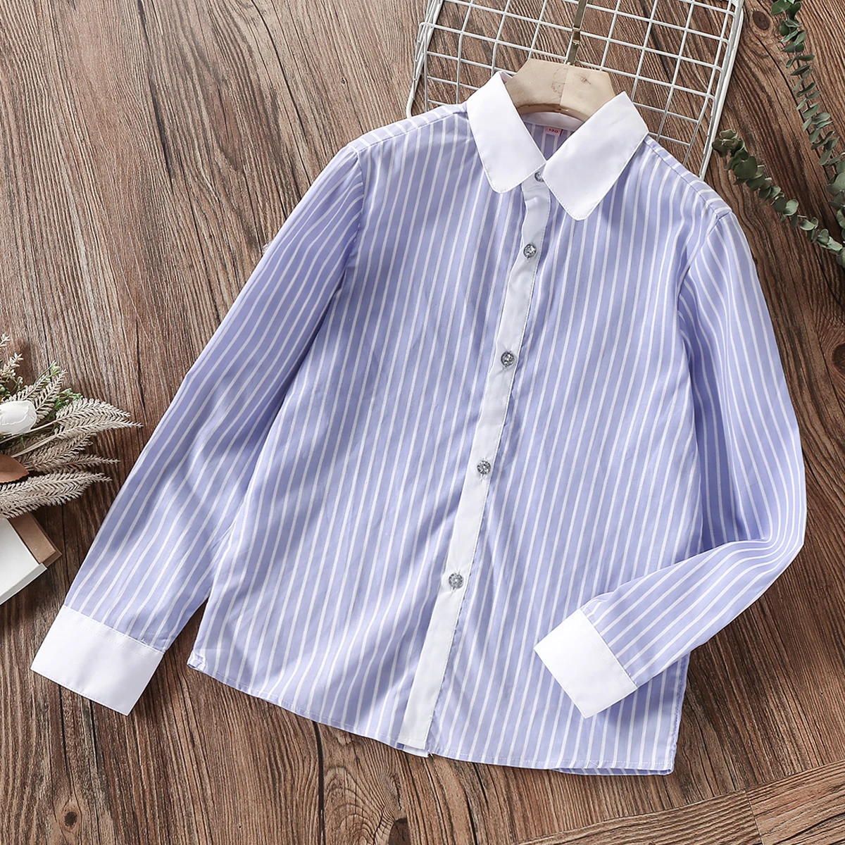 Preppy Stripe Blouses for Girls Shirts School Uniform Kids Costumes Teenagers Children Clothes Long sleeve Tops 8 10 12 14 Years
Preppy Stripe Blouses for Girls Shirts School Uniform Kids Costumes Teenagers Children Clothes Long sleeve Tops 8 10 12 14 Years