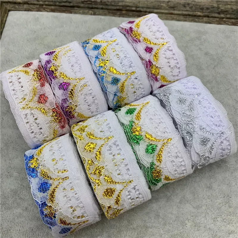 5yards/Lot 30mm Glitter Lace Ribbon Embroidered Net Lace Trim Fabric Garment Ribbon Headband Wedding Decoration
5yards/Lot 30mm Glitter Lace Ribbon Embroidered Net Lace Trim Fabric Garment Ribbon Headband Wedding Decoration
