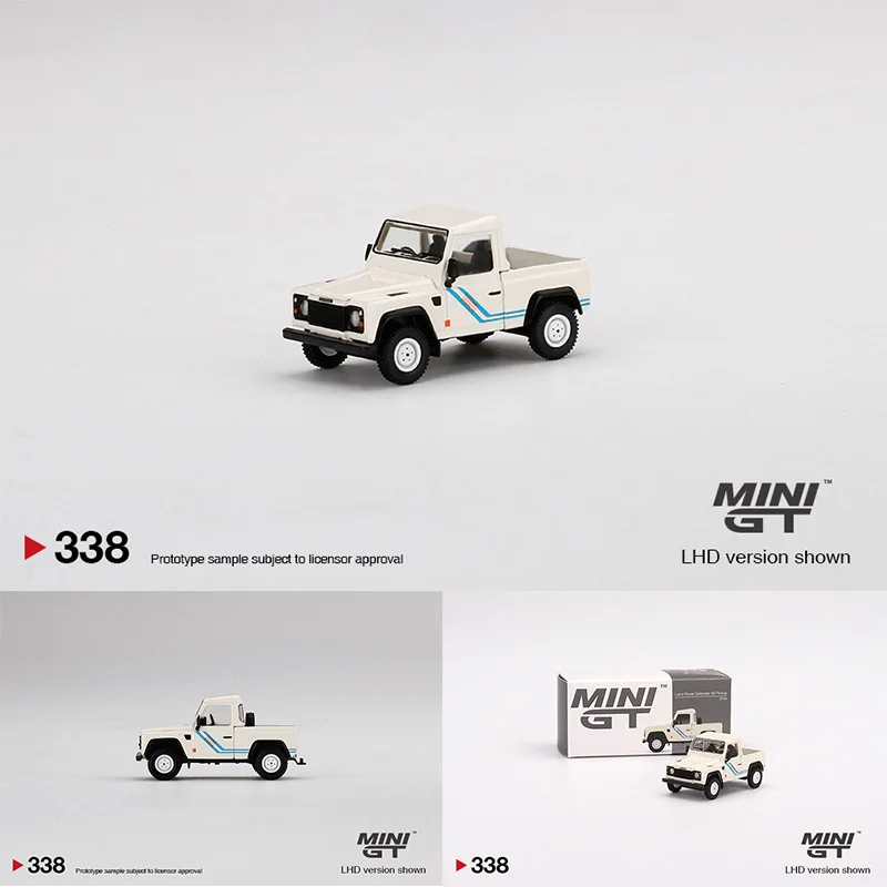 MINI GT 1:64 Defender 90 Pickup White Alloy Diorama Car Model Collection Miniature Carros Toys 338
MINI GT 1:64 Defender 90 Pickup White Alloy Diorama Car Model Collection Miniature Carros Toys 338