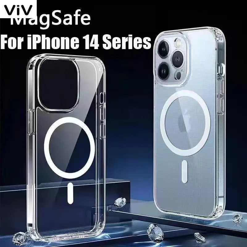 Original For Magsafe Magnetic Wireless Charging Case For iPhone 14 13 12 11 Pro Max Mini X Xs XR 7 8 Plus SE 2022 Acrylic Cover
Original For Magsafe Magnetic Wireless Charging Case For iPhone 14 13 12 11 Pro Max Mini X Xs XR 7 8 Plus SE 2022 Acrylic Cover