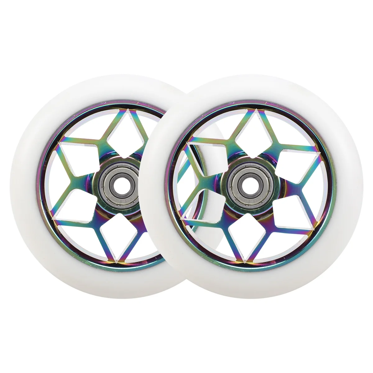 2 Pcs 110mm Scooter Wheels Colorful Pu Wheels Thick Stunt Car Wheels with Bearings(White)
2 Pcs 110mm Scooter Wheels Colorful Pu Wheels Thick Stunt Car Wheels with Bearings(White)