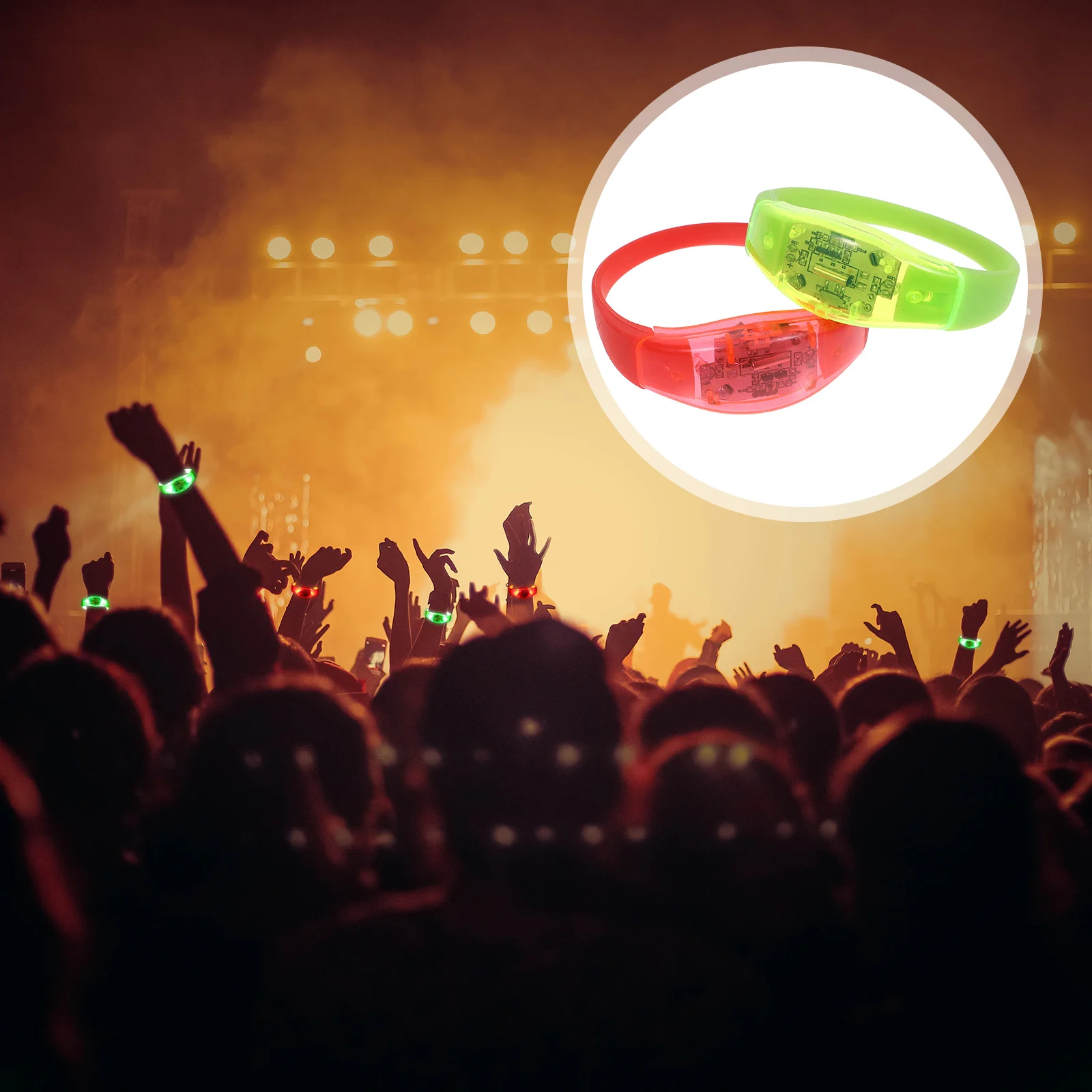 2 Pcs Vibration Light Bracelet Silicone LED Bracelets Slap Party Favors Gifts Women Bulk Glow Stick Shine The Dark Supplies
2 Pcs Vibration Light Bracelet Silicone LED Bracelets Slap Party Favors Gifts Women Bulk Glow Stick Shine The Dark Supplies
