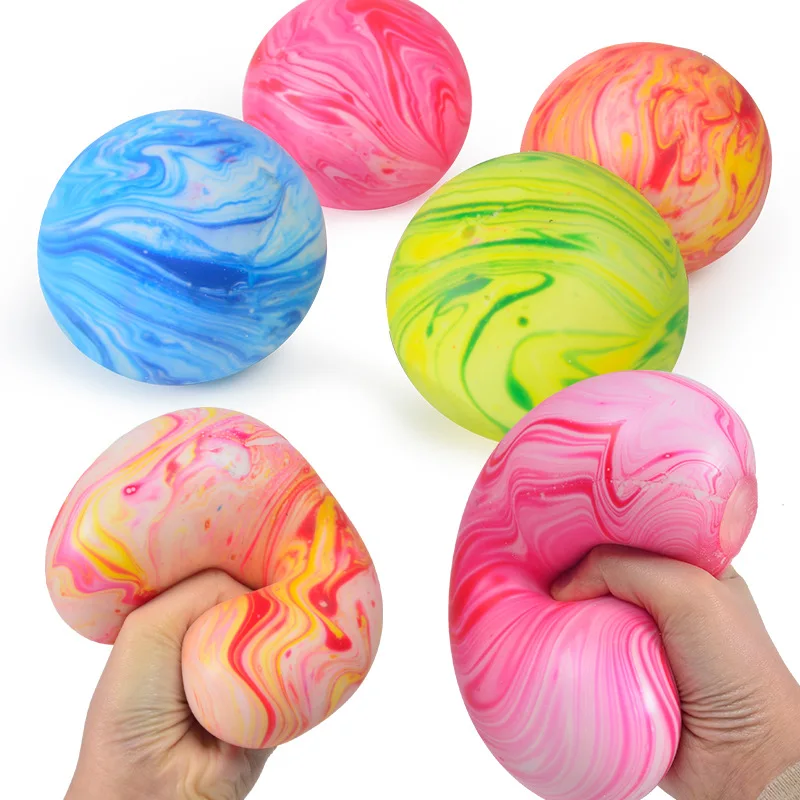 

1PCs 10cm Jumbo Marble Squishy Stress Ball Colorful Soft Foam Squeeze Nee Doh for Kids Children Adults Stress Relief