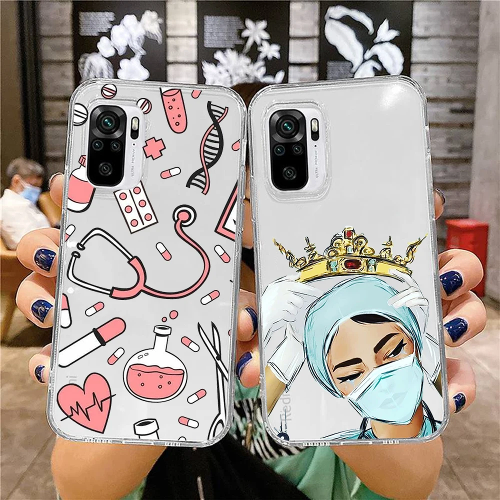 Medicine Doctor Nurse Transparent clear phone case for xiaomi redmi mi note 7 8 9 10 11 12 k40 pro t s ultra lite 5g
Medicine Doctor Nurse Transparent clear phone case for xiaomi redmi mi note 7 8 9 10 11 12 k40 pro t s ultra lite 5g