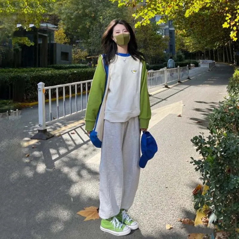 Green O-Neck Women's Malbon Golf Spring Autumn Women Loose Long Sleeve Casual Pullover Contrast Color Sweater
Green O-Neck Women's Malbon Golf Spring Autumn Women Loose Long Sleeve Casual Pullover Contrast Color Sweater