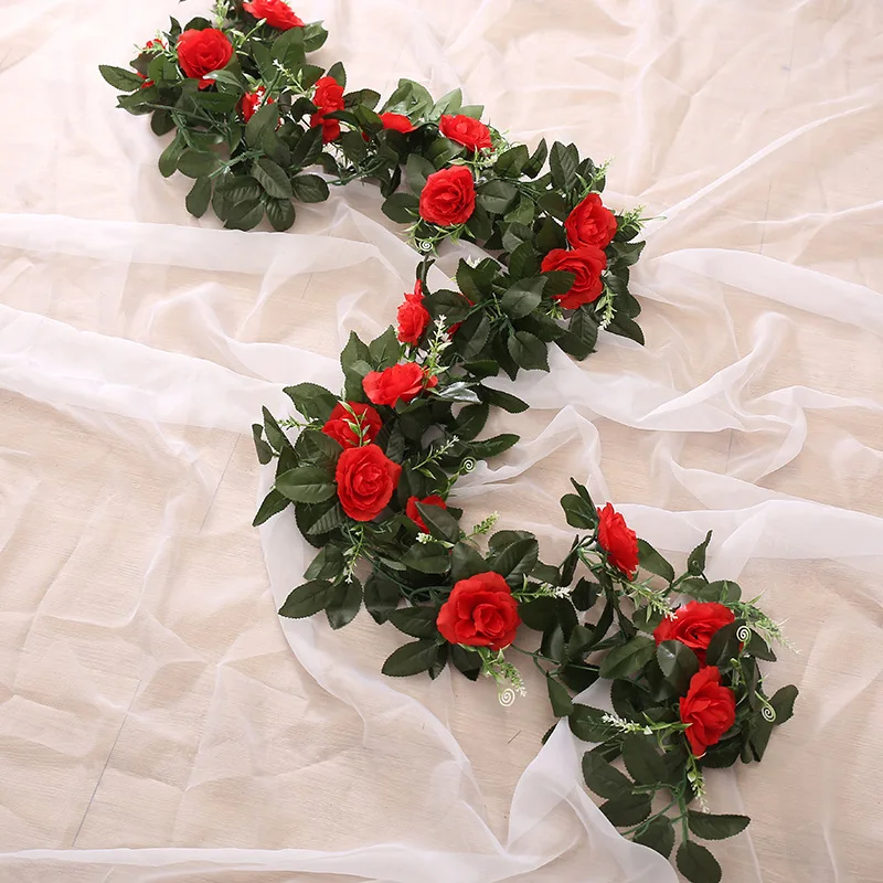 Rose Artificial Flower Christmas Wreath Wedding Home Room Decoration Spring Autumn Garden Arch DIY Fake Plant Vines
Rose Artificial Flower Christmas Wreath Wedding Home Room Decoration Spring Autumn Garden Arch DIY Fake Plant Vines