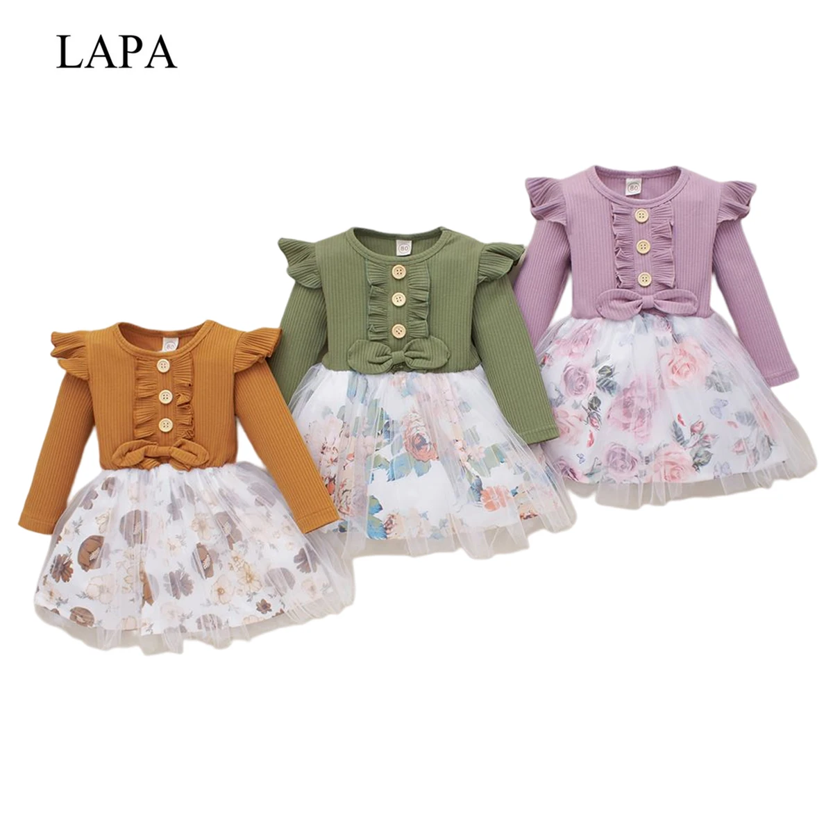 LAPA Baby Girls A-Line Flower Crew Neck Long Sleeve Dress Kids Beautiful Cute Casual Dress Clothes
LAPA Baby Girls A-Line Flower Crew Neck Long Sleeve Dress Kids Beautiful Cute Casual Dress Clothes
