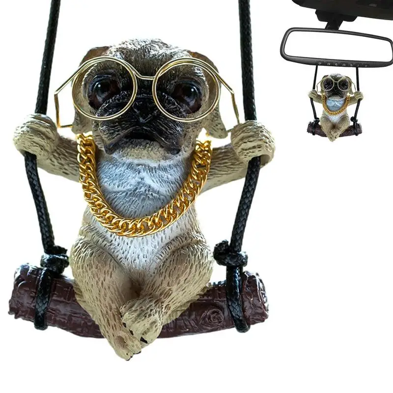 Swinging Pug Car Hangings Ornament Pet Dog Car Rearview Mirror Pendant French Bulldog Pendant Charm Decoration Easy Installation
Swinging Pug Car Hangings Ornament Pet Dog Car Rearview Mirror Pendant French Bulldog Pendant Charm Decoration Easy Installation