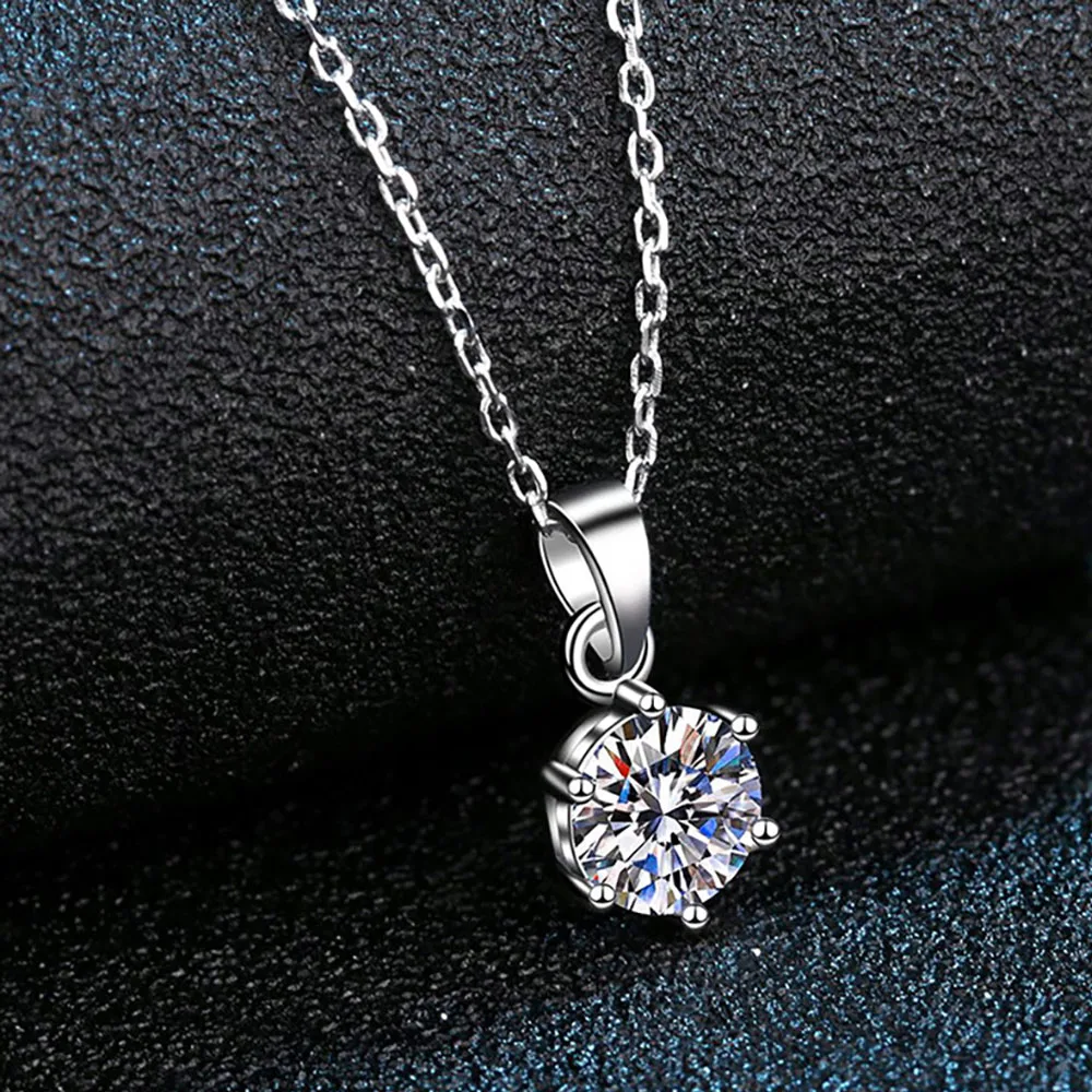 Serenty Day Classic Six Claw D Color 1/2/3ct Moissanite Pendant Necklace For Women S925 Sterling Silver Plate Pt950 Fine Jewelry
Serenty Day Classic Six Claw D Color 1/2/3ct Moissanite Pendant Necklace For Women S925 Sterling Silver Plate Pt950 Fine Jewelry