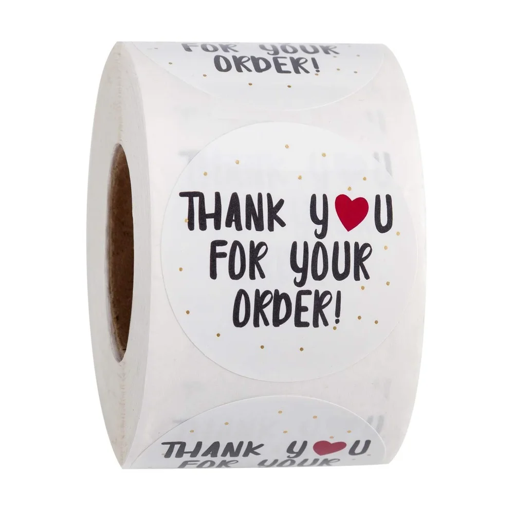White Thank You for Your Order Thank Round Self Adhesive Stickers Cut Thin Material Shop Supplies Gift Wrap Label Red Heart
White Thank You for Your Order Thank Round Self Adhesive Stickers Cut Thin Material Shop Supplies Gift Wrap Label Red Heart