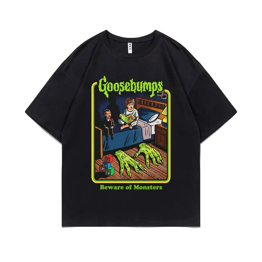 Japanese Anime Goosebumps Beware of Monsters Blood Horror Active of Tshirt Men Women Vintage Oversized T-Shirt Male Streetwear
Japanese Anime Goosebumps Beware of Monsters Blood Horror Active of Tshirt Men Women Vintage Oversized T-Shirt Male Streetwear