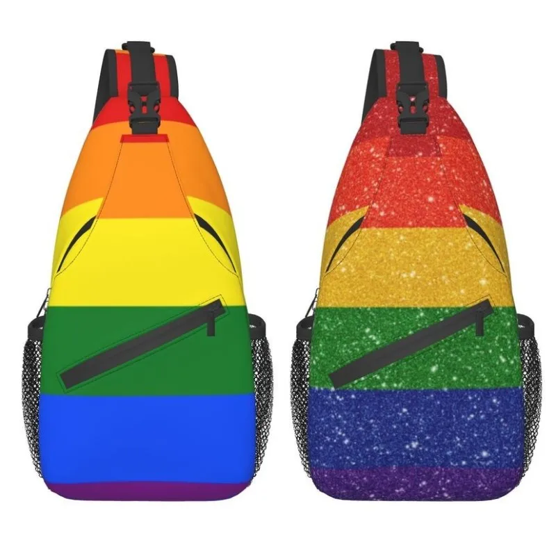 Cool Gay Pride LGBT Rainbow Flag Sling Bags for Traveling Men LGBT Lesbian Chest Crossbody Backpack Shoulder Daypack
Cool Gay Pride LGBT Rainbow Flag Sling Bags for Traveling Men LGBT Lesbian Chest Crossbody Backpack Shoulder Daypack
