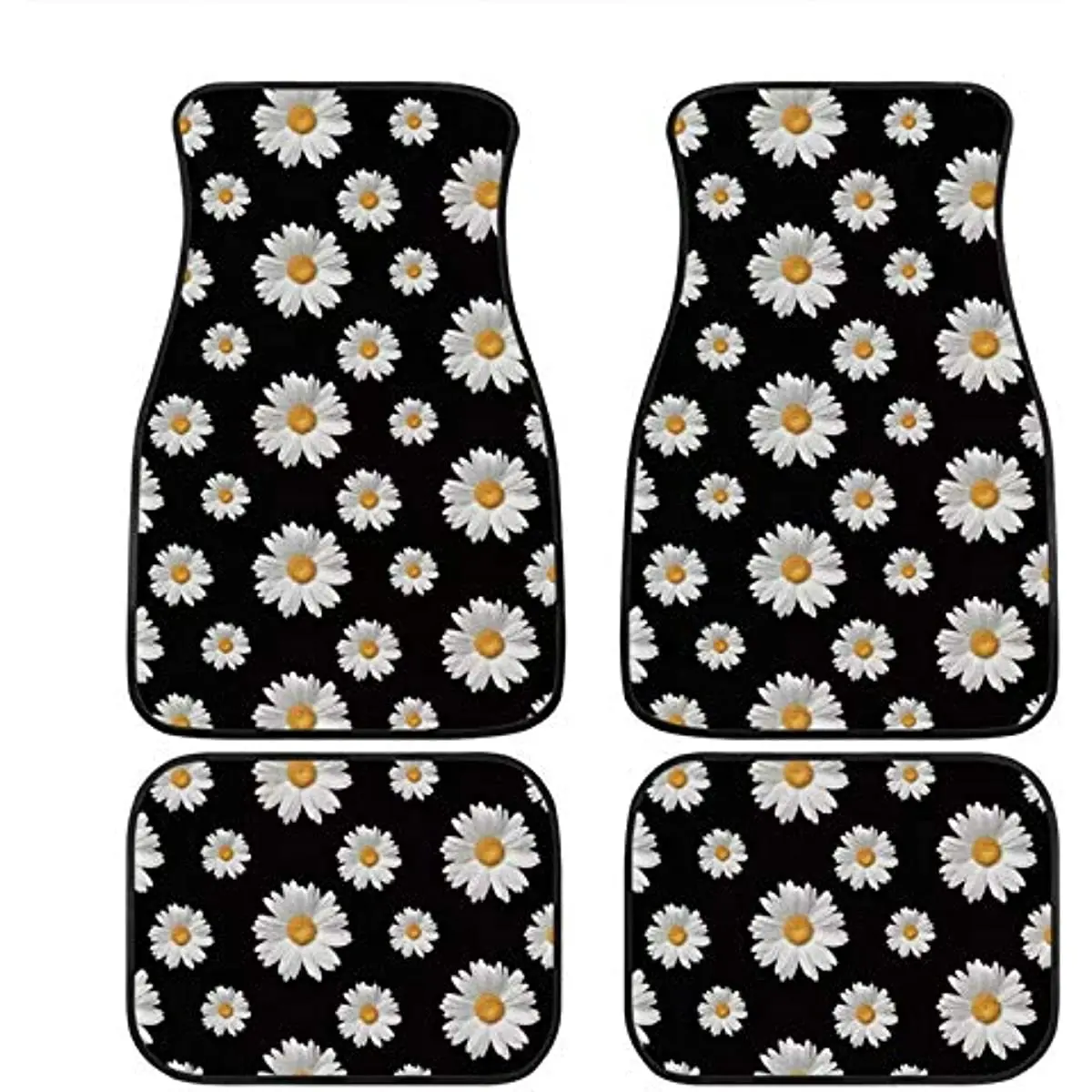 JoyLamoria Vintage Daisy Car Floor Mats 4 Pieces Floral Decor Auto Accessories Vehicle Carpet Non-Skid Rubber Backing, Universal
JoyLamoria Vintage Daisy Car Floor Mats 4 Pieces Floral Decor Auto Accessories Vehicle Carpet Non-Skid Rubber Backing, Universal